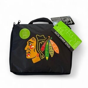 Officially Licensed NHL Chicago Blackhawks Fold-Away Tote Bag – NWT